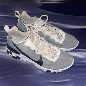 Nike Gray and White Athletic Shoes